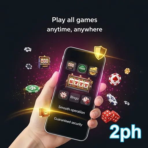User enjoying casino games on mobile app outdoors